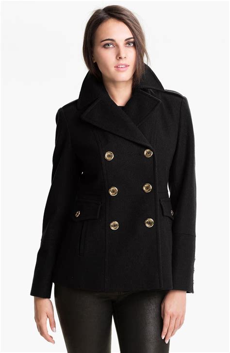 michael kors women's wool pea coat|Michael Kors men's peacoat.